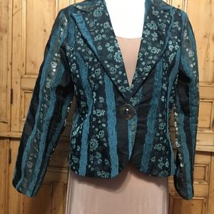 Pretty jacket blue print